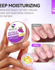 gelike ec Cuticle Care Balm for Nails: Grape Organic Cuticle Softener to Nourish Moisturize Remove Restore Strengthen Dry & Splitting Cuticles