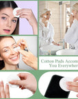 Maxcheck 600 Pcs Cotton Rounds Bulk Exfoliating Rounds for Face Makeup Remover Cotton Facial Pads for Face Makeup Removal Toner Pads