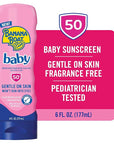 Banana Boat Baby Sunscreen SPF 50, 6oz | SPF 50 Sunscreen for Babies and Toddlers, Beach Essentials, Baby Sunblock, 6oz
