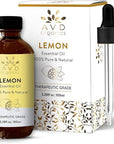 Lemon Essential Oil for Skin | 100% Pure and Natural | Therapeutic Grade Lemon Oil | Perfect for Diffuser & Aromatherapy | 3.38 fl. Oz