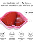 20Pcs Lip Mask,Pink Moisturizing Plumping Lip