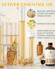 EVOKE OCCU Pure & Natural Vetiver Essential Oil for Skin, DIY, Candle and Soap Making - 4 Fl Oz
