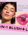 Cooling Water Jelly Tint, Cream Jelly Blush Stick Women #03