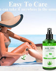 Aloe Vera Spray from Freshly Cut Pure Aloe, Aloe Vera Spray for Skin& Hair, Aloe Vera Spray for Sunburn Relief, 6.93oz, Absorbs Rapidly, Infused wirh Cucumber Essence
