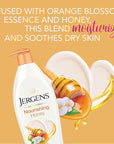 Jergens Nourishing Honey Dry Skin Moisturizer, with Illuminating Hydralucence Blend, Skin Nourishing Formula, Dermatologist Tested, 16.8 Oz, Pack of 4