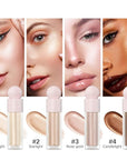 Liquid Highlighter Natural Glow For Face & Body, Rose gold)