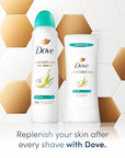 Dove Advanced Care Antiperspirant Deodorant Stick Rejuvenate 4 Count to help skin barrier repair after shaving by boosting skin's ceramide levels 72-hour odor control for soft underarms 2.6 oz