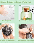 Bubble Hair Dye Shampoo,Natural Plant