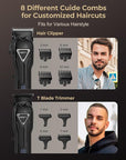 Electric Hair Clippers for Men, Cordless Clipper and Trimmer Set, Clippers for Hair Cutting Kit with Long Battery Life, Hair Grooming Trimmer for Family Kids and Self-Haircut Use