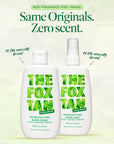 The Fox Tan Fragrance-Free Originals Bundle, Tanning Accelerators For Deeper Tans, Creates Flawless Tan Skin, Vegan & Cruelty-Free, 120mL (2 Products)