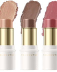 3 Pcs MEDIUM-DEEP Contour Stick Set,Cream Blush & All Skin
