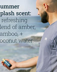 Oars + Alps Face & Scalp Sunscreen Spray Mist, SPF 35 Facial & Hair Sunscreen, Protects from Blue Light, Incfused with Aloe Vera + Cucumber, Water & Sweat Resistant, Summer Splash Scent, 2pk