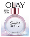 Olay Super Serum - Niacinamide, Vitamin C & E, Collagen Peptide, AHA - 5-in-1 Skin Care Benefits for Face - Healthy Glow, Brightening, Hydrating, Smoothing, Firming, Evens Tone, Anti-Aging, 1.7 Oz