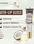 Ruby Kisses Broadway Vita-Lip Clear Lip Gloss (5 Pack Mint, Rosehip, Coconut, Argan Oil, Mango Butter), Ultra-Hydrating & Soothing Formula with Vitamin Oils, High-Shine Non-Sticky Finish Lip Balm