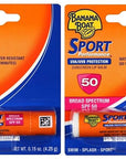 Banana Boat Sport SPF 50 Sunscreen Lip Balm (2 Pack)