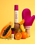Coco & Eve Sunny Honey Bali Bronzing Bundle (Dark). All Natural Sunless Tanning Mousse. Instant Self Tanning Lotion with Bronzer, Mitt Applicator and Kabuki Brush.