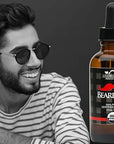 US Organic Beard Oil, 100% Pure, USDA Certified, Softens, shine, moisturizes, Amber Glass Bottle with Eye Dropper, 2 Ounce