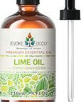EVOKE OCCU Pure Lime Essential Oil for Diffuser, Aromatherapy, Hair and Candles Making - 4 Fl Oz