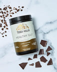 TERRA ORIGIN Healthy Gut Chocolate | 30-Servings with L-Glutamine, Zinc, Glucosamine, Slippery Elm Bark, Marshmallow Root and More!