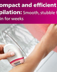 Philips Beauty Satinelle Essential Compact Hair Removal Epilator for Women, BRE235/04 (Corded Use Only)