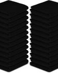 Softolle 100% Cotton Washcloths 24 Pack (12x12 Inches) Soft, Highly Absorbent Washcloth, Face Towels, Wash Cloths for Face, Ring Spun, Bulk Pack (Black)