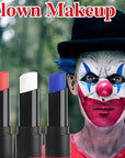 MEICOLY 3Pcs Red White and Blue Face Body Paint Stick,Face Paint for Joker Makeup,Face Painting for Halloween SFX Clown Devil Spiderman Cosplay,Red White and Blue Eye Black,4th of July Accessories