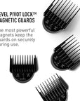 Bevel Professional Hair Clippers & Beard Trimmer for Men, Barber Supplies, Cordless Hair Clippers, Hair Trimmer for Men, 4 Hour Rechargeable Battery, Black