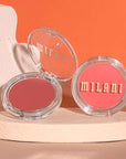 Milani Cheek Kiss Blush Makeup - Blendable & Buildable Cheek Blush, Lightweight Liquid Blusher and Cheek Color (120 Coral Crush)
