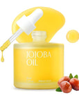 PINKWONDER USDA Organic Jojoba Oil | 100% Pure, Cold-Pressed Oil for Face & Facial Care, Gua Sha | Non-Greasy Korean Skin Care for Women 1.69oz (50ml)