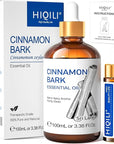 HIQILI Cinnamon Essential Oil for Spary, Diffuser, Garden and Kitchen - 100% Pure Natural - Indoor and Outdoor, 3.38 Fl Oz
