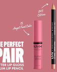 NYX PROFESSIONAL MAKEUP Butter Gloss, Non-Sticky Lip Gloss - Angel Food Cake (True Mauve)