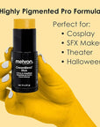 Mehron Makeup CreamBlend Stick - Body Paint (.) (.) (Yellow) 75oz