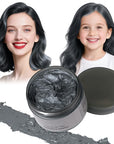 Black Hair Color Wax - Temporary & Washable Hair Styling Mud Gel for Men, Women, Kids,For Halloween, Cosplay, Party, Crazy Hair Day & Children's Day