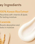 The Face Shop Rice Ceramide Cream, Hydrating Face Moisturizer, for Dry & Combination Skin, Lightweight, Fast-absorbing, 1.69 fl. oz.