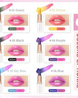 Color Changing Lipstick, 6-Colors Lip Stain Temperature Activated Vegan Formula, Magic Lipstick Long-Lasting, Nourishing, Cruelty-Free & Vegan #dark green