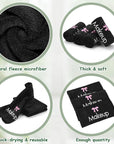 Shimeyao 20 Pack Makeup Towels Black Makeup Washcloths for Face Pink Bow Soft Microfiber Remover Cloth 13x13 Inch Quick Dry Face Towels for Cleansing Hand