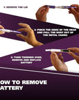 Wahl Clean & Confident Female Battery Pen Trimmer with Rinseable Blades for Eyebrows, Facial Hair, & Light Grooming- Hygienic Grooming & Easy Cleaning with Battery Included - Model 5640-100