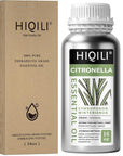 HIQILI 16 Fl Oz Citronella Oil for Homemade Sprays, Add to Diffuser, 100% Pure and Natural Undiluted