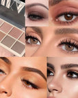 evpct 10 Colors Matte Nude Eye Shadow Palette Makeup for Older Women, Nude Brown Pink Cocoa Taupe Mauve Neutral Matte Cream Smokey Mini Eyeshadow Palette for Blue Green Eyes, Contour Makeup Palettes 6
