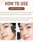 Long-Lasting Concealer Foundation Stick, Full Coverage Foundation Stick, Contouring foundation, Cover Blemishes for All Skin Types (IVORY)