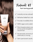 Four Reasons Color Mask - Chocolate - (27 Colors) Toning Treatment, Color Depositing Conditioner, Tone & Enhance Color-Treated Hair - Semi Permanent Hair Dye, Vegan and Cruelty-Free, 6.76 fl oz
