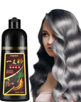 Fvquhvo Silver Hair Dye Shampoo, Hair Color Shampoo for Women Men, Works in Minutes, Long Lasting Silver Hair Dye, Champu Para Canas, Easy to Use at Home 16.90 Fl Oz