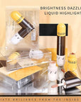 AKARY Liquid Highlighter Makeup for Face Body, Contour Warm Brown)
