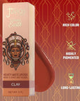 Juvia's Place Nubian Earth Matte Lipstick Clay - Hydrating Long-lasting Lipstick, Richly Pigmented Lip Makeup, Creamy with Matte Finish Beauty & Lip Care Product