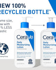 CeraVe Daily Moisturizing Lotion for Dry Skin, Body Lotion & Face Moisturizer with Hyaluronic Acid and Ceramides, Daily Moisturizer, Fragrance Free, Oil-Free, 12 Ounce