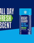 Right Guard Sport Fresh Scent Antiperspirant & Deodorant Invisible Solid - 4-in-1 Deodorant For Men, Blocks Sweat, 48-Hour Odor Protection, Quick-Drying, & Long-Lasting, 2.6 oz (6 Pack)