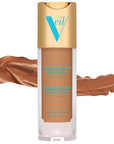 Veil Cosmetics Complexion Fix Liquid Foundation – Buildable Tan Gold) 4G
