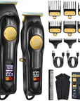 CIICII Mens Hair Clippers and Trimmers Set, Professional Cordless Barber Clippers for Hair Cutting Kit (Rechargeable USB Adjustable Beard & Hair Trimmer Haircut Kit) Clippers for Men DIY Home Salon