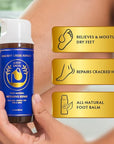 Ancient Greek Remedy Foot Cream for Dry Cracked Heels and Feet — Organic Moisturizing Cracked Heel Treatment for Women and Men - Intensive Repair Foot Lotion with Natural Ingredients