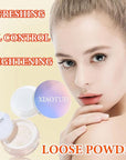 Loose Setting Face Powder,Loose Powder Lightweight & Breathable Women (Ivory)